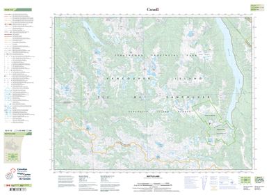 092F12 - BUTTLE LAKE - Topographic Map