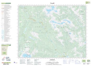 092G16 - GLACIER LAKE - Topographic Map