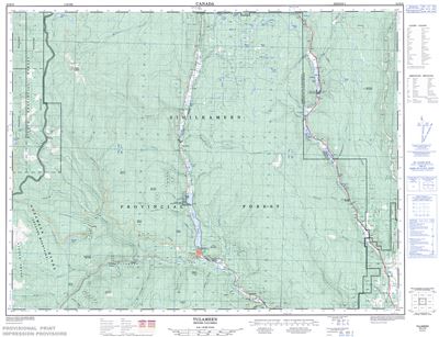 092H10 - TULAMEEN - Topographic Map