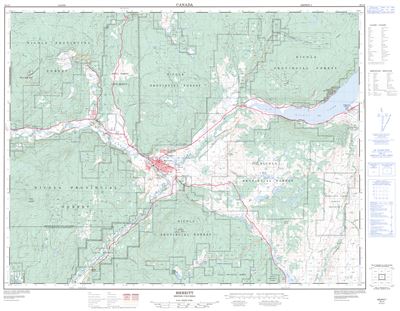 092I02 - MERRITT - Topographic Map