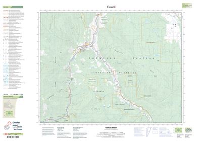 092I06 - SPENCES BRIDGE - Topographic Map