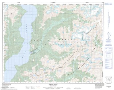 092K10 - ORFORD RIVER - Topographic Map