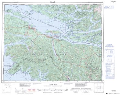 092L - ALERT BAY - Topographic Map