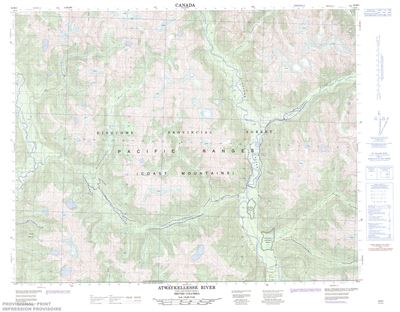 092M01 - ATWAYKELLESSE RIVER - Topographic Map