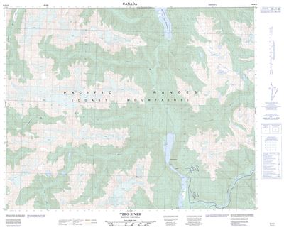 092M15 - TZEO RIVER - Topographic Map