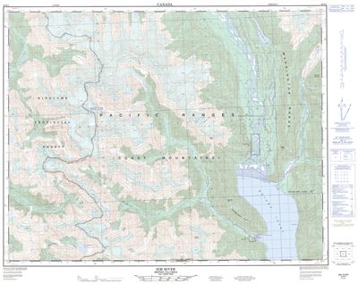 092N04 - SIM RIVER - Topographic Map