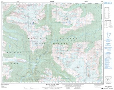 092N07 - MOUNT QUEEN BESS - Topographic Map