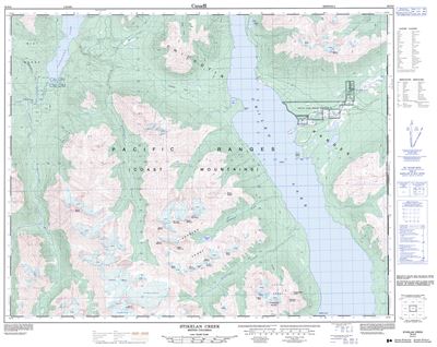 092N08 - STIKELAN CREEK - Topographic Map