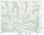 092N11 - SIVA GLACIER - Topographic Map