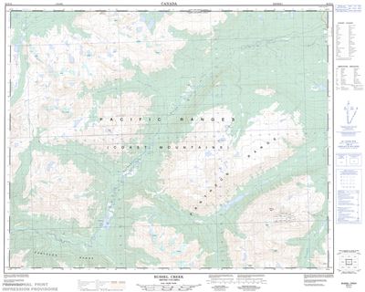 092N14 - BUSSEL CREEK - Topographic Map