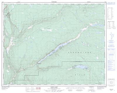 092P03 - LOON LAKE - Topographic Map