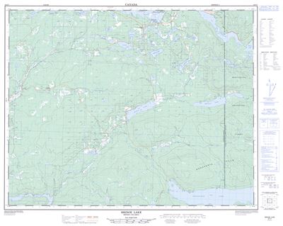 092P07 - BRIDGE LAKE - Topographic Map