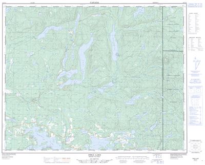 092P10 - DEKA LAKE - Topographic Map