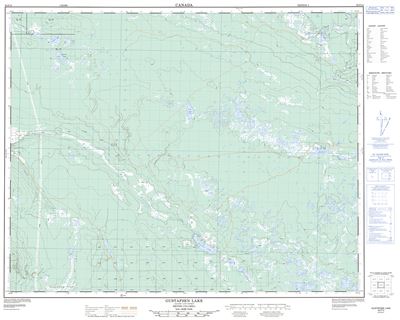 092P12 - GUSTAFSEN LAKE - Topographic Map