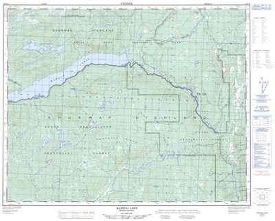 092P16 - MAHOOD LAKE - Topographic Map