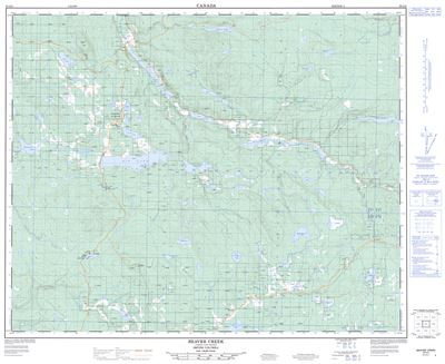 093A05 - BEAVER CREEK - Topographic Map