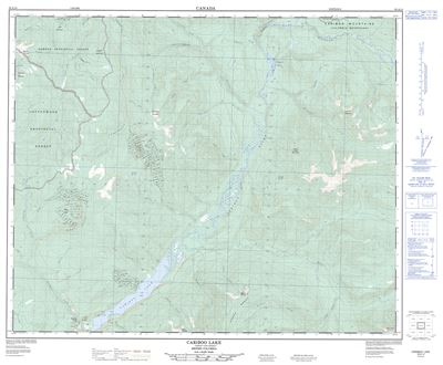 093A14 - CARIBOO LAKE - Topographic Map