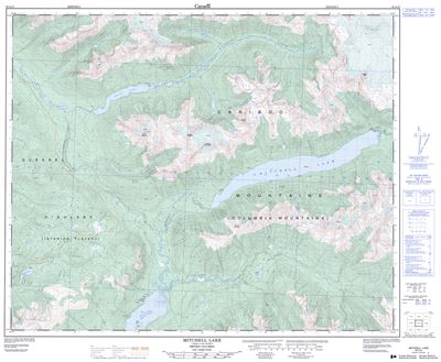 093A15 - MITCHELL LAKE - Topographic Map