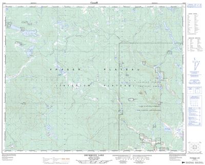 093B02 - DRUMMOND LAKE - Topographic Map