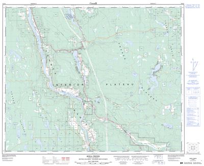 093B08 - SODA CREEK - Topographic Map