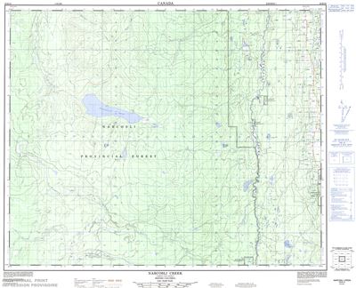 093B10 - NARCOSLI CREEK - Topographic Map
