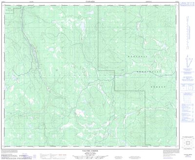 093B11 - TAUTRI CREEK - Topographic Map