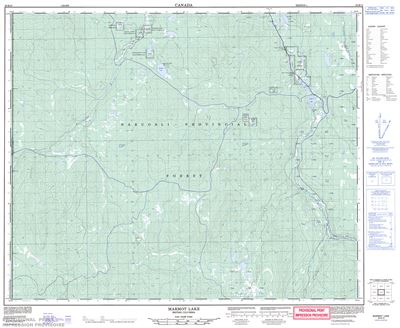 093B13 - MARMOT LAKE - Topographic Map