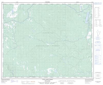 093B14 - LONG JOHN CREEK - Topographic Map