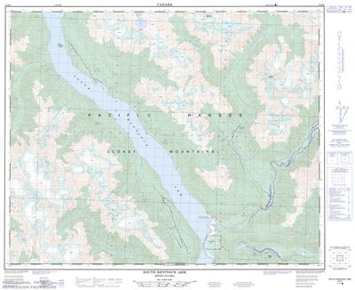 093D02 - SOUTH BENTINCK ARM - Topographic Map