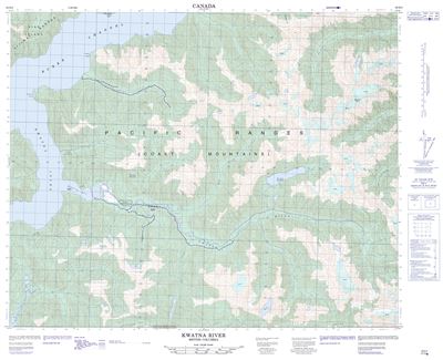 093D03 - KWATNA RIVER - Topographic Map