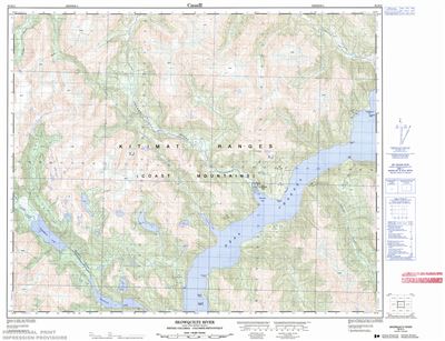 093D11 - SKOWQUILTZ RIVER - Topographic Map