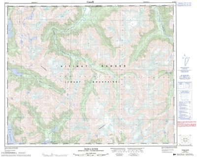 093D13 - TEZWA RIVER - Topographic Map