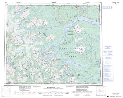 093E - WHITESAIL LAKE - Topographic Map