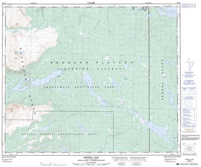 093E09 - GHITEZLI LAKE - Topographic Map