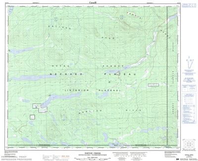 093F03 - FAWNIE CREEK - Topographic Map