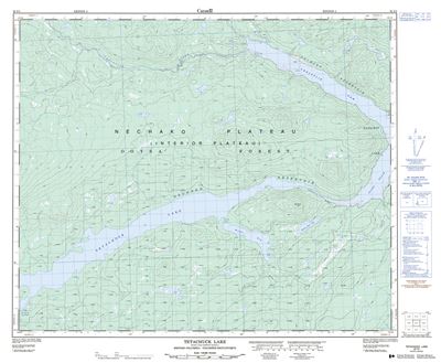 093F05 - TETACHUCK LAKE - Topographic Map