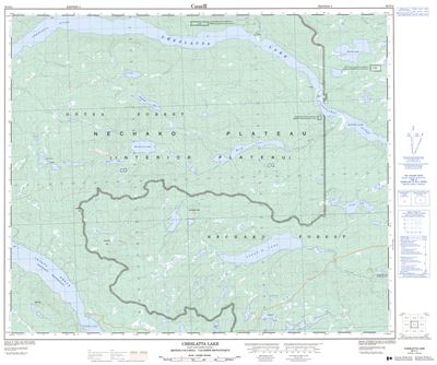 093F11 - CHESLATTA LAKE - Topographic Map