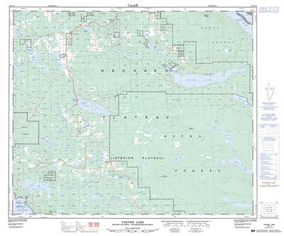 093F13 - TAKYSIE LAKE - Topographic Map