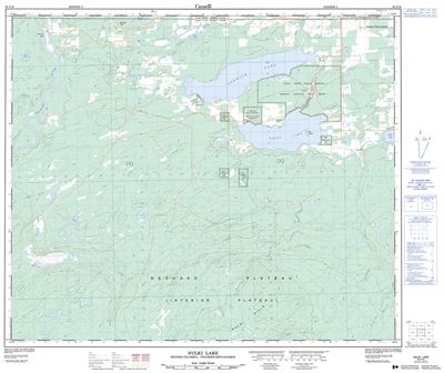 093F16 - NULKI LAKE - Topographic Map