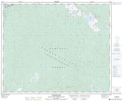 093G03 - PANTAGE LAKE - Topographic Map