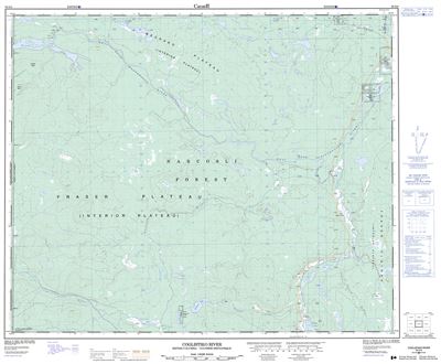 093G04 - COGLISTIKO RIVER - Topographic Map