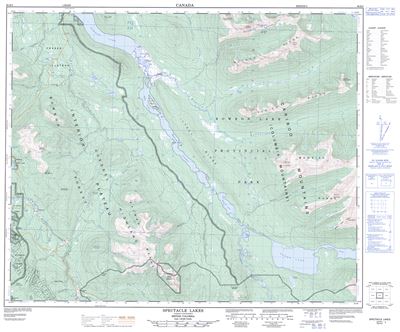 093H03 - SPECTACLE LAKES - Topographic Map