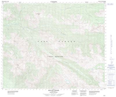 093H09 - MOUNT RIDER - Topographic Map