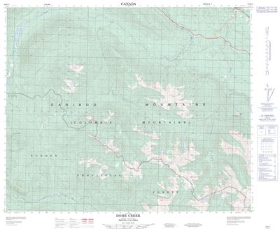 093H11 - DOME CREEK - Topographic Map