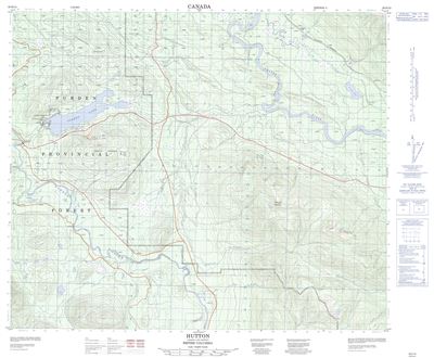 093H13 - HUTTON - Topographic Map