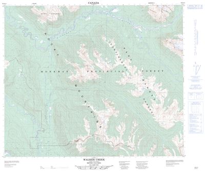 093H15 - WALKER CREEK - Topographic Map