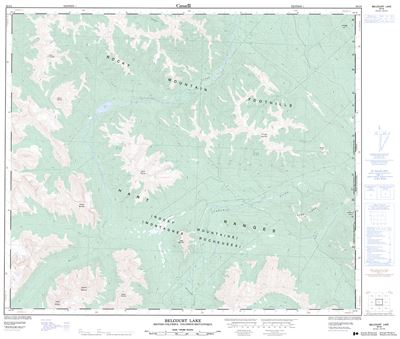 093I08 - BELCOURT LAKE - Topographic Map