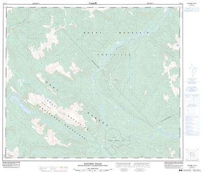 093I14 - KINUSEO FALLS - Topographic Map