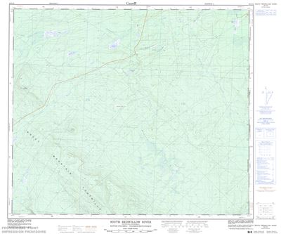 093I16 - SOUTH REDWILLOW RIVER - Topographic Map