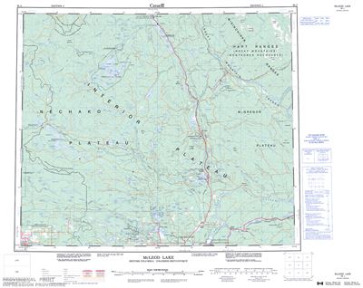 093J - MCLEOD LAKE - Topographic Map